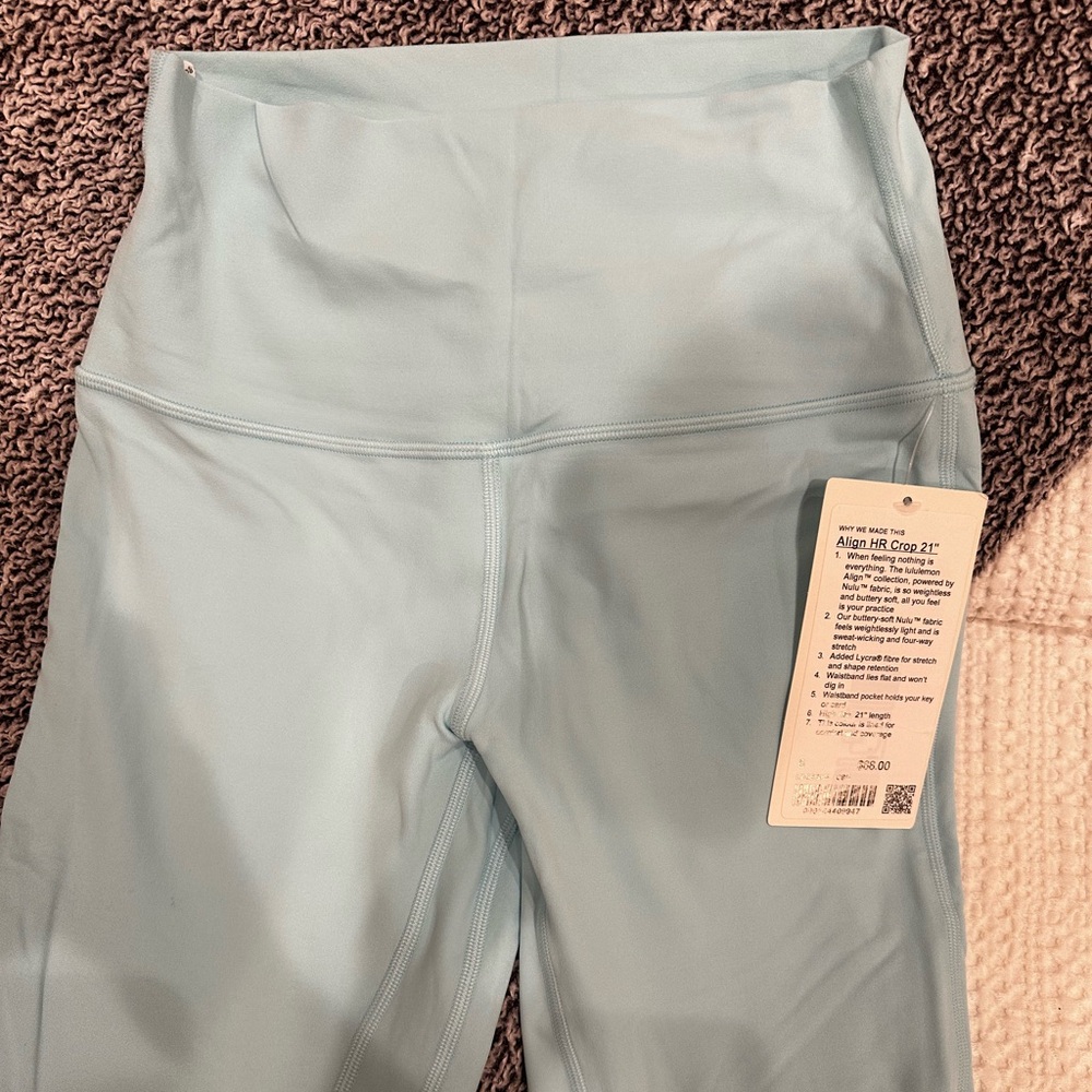 Brand new lululemon align 21 inch crop leggings. With tags